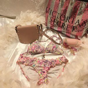 ADORABLE brand new Y2K victorias secret bikini and crossbody purse set!